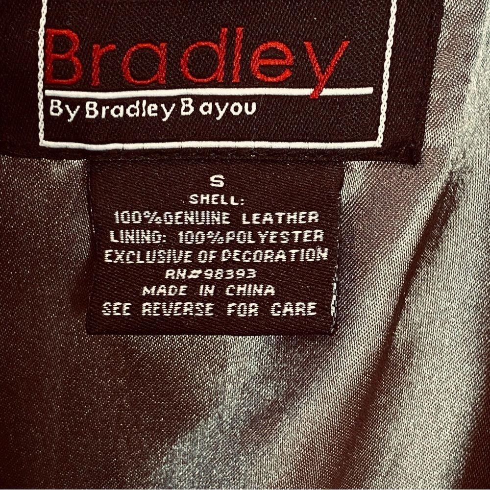 Bradley by Bradley Bayou Suede Leather Studded Moto Jacket Small - Picture 15 of 16